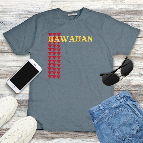 Chemise hawaïenne de dents de requin, débardeur de tatouage tribal polynésien, haut à manches courtes Niho Mano, tee-shirt Hawaii personnalisé, chemise de voyage personnalisée