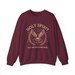 1650~Embroidered HOLY Crewneck T-shirt main image 1