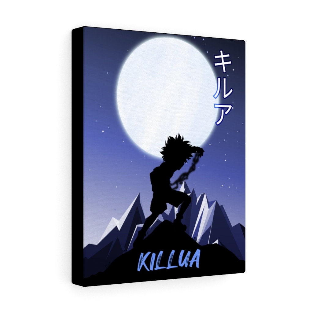 Anime Manga Poster Canva Silhouette-gifts for Him Japanese 