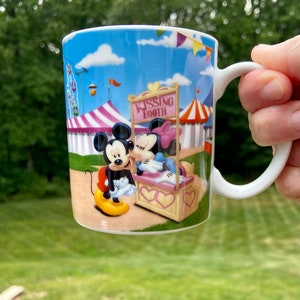 Vintage Mickey and Friends at the fair mug/Donald Duck/Goofy/**Free Shipping