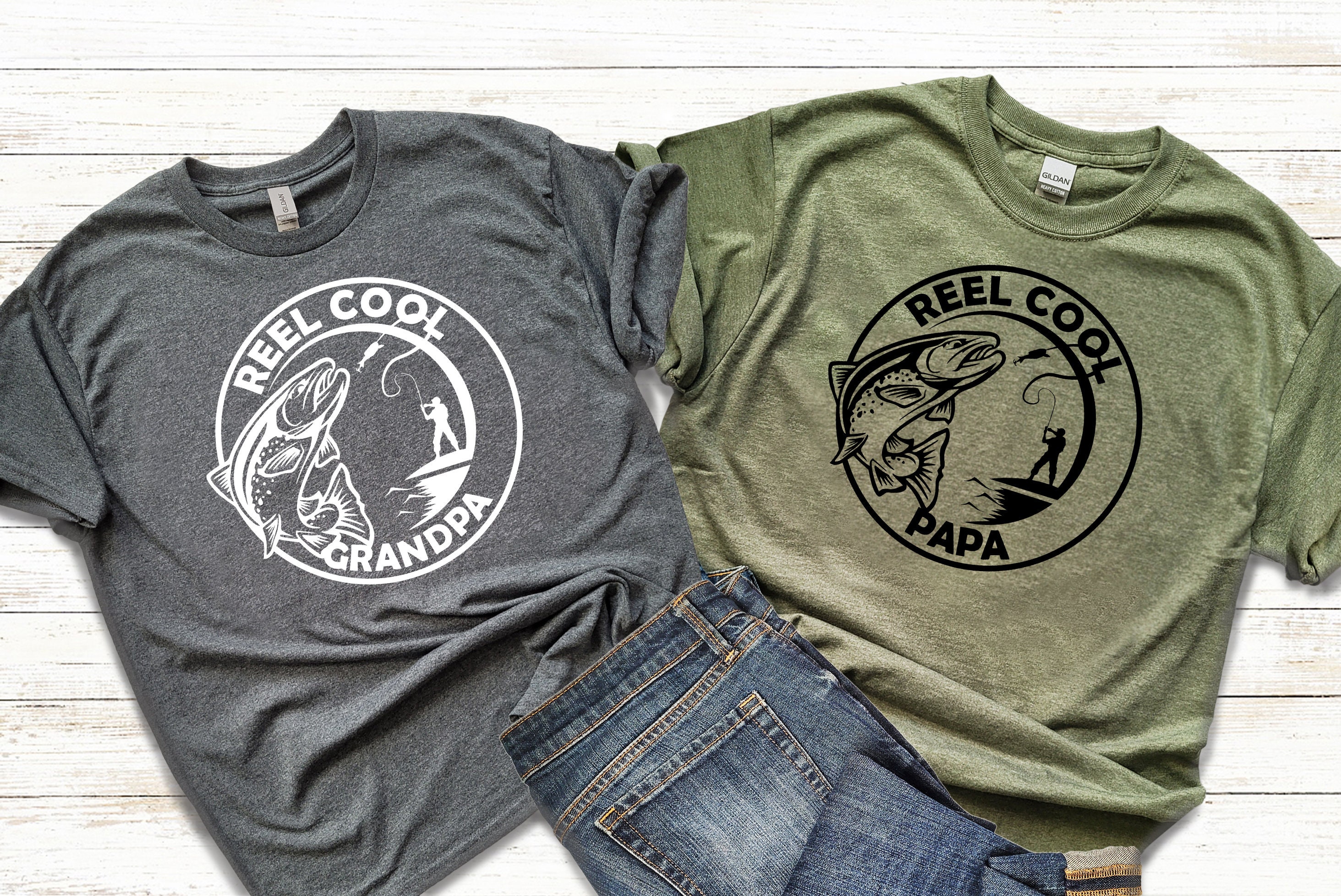 Reel Cool Dad Vintage Fisherman Papa Father's Day Gift Unisex Hooded S –  UltimateShirtsStore