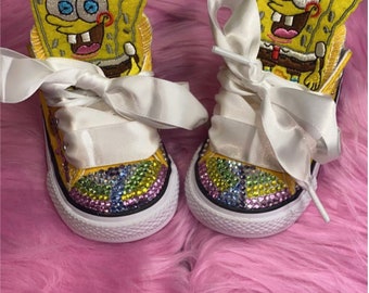Spongebob converse | Etsy México