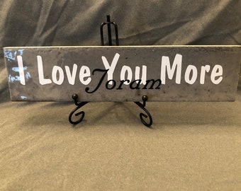 Personalized Tile - I Love You More