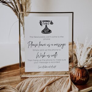 Audio Guestbook Sign, Phone Guestbook Sign | Template, Digital Download, 008