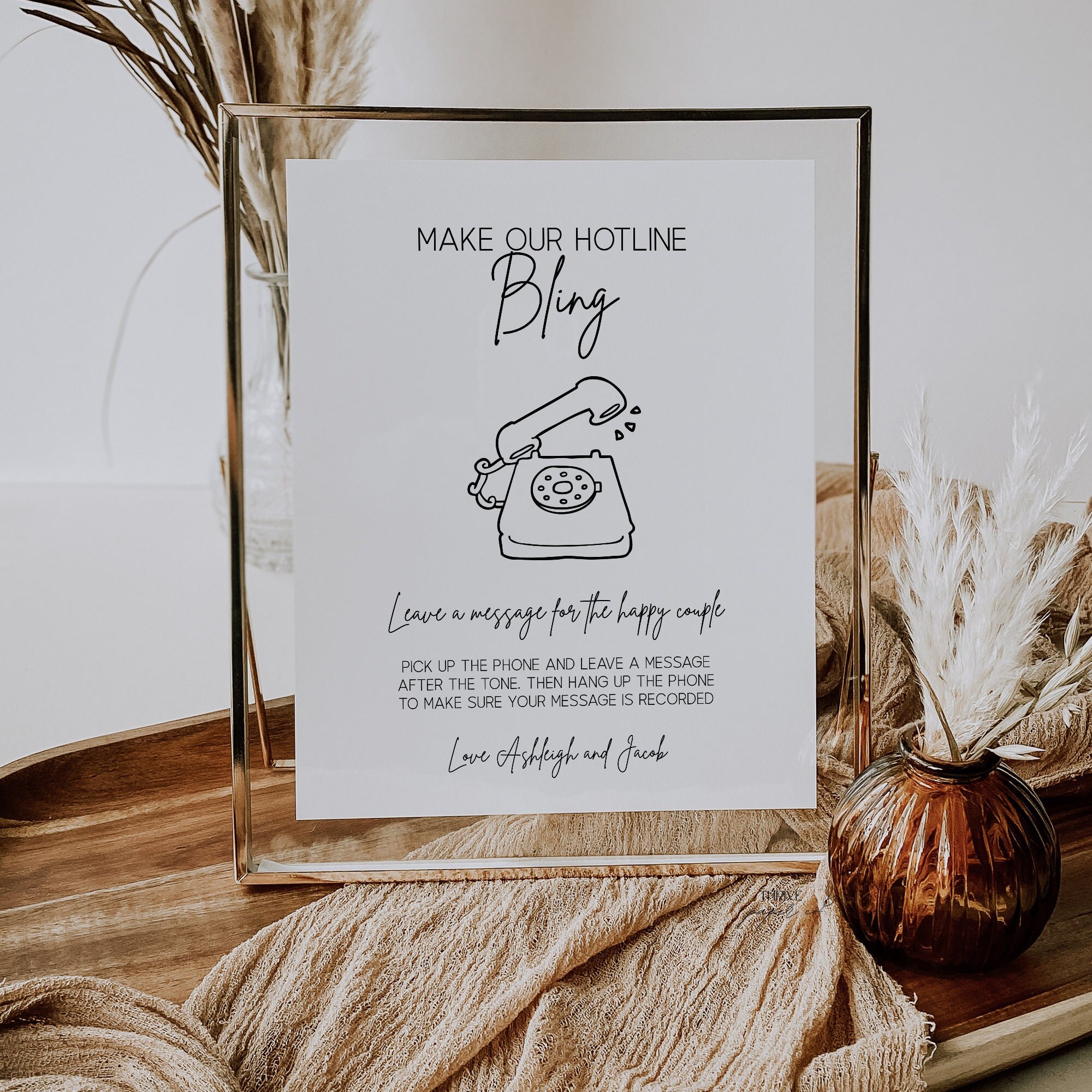 Hotline Bling Audio Guestbook Sign Phone Guestbook Sign Etsy