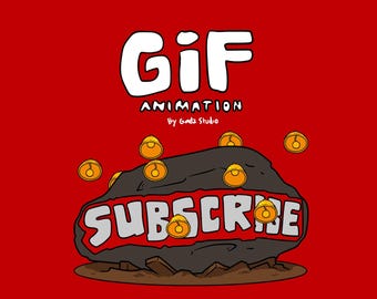 Custom GIF Cartoon Animation For Sticker, Emotes, Social Media, Etc.