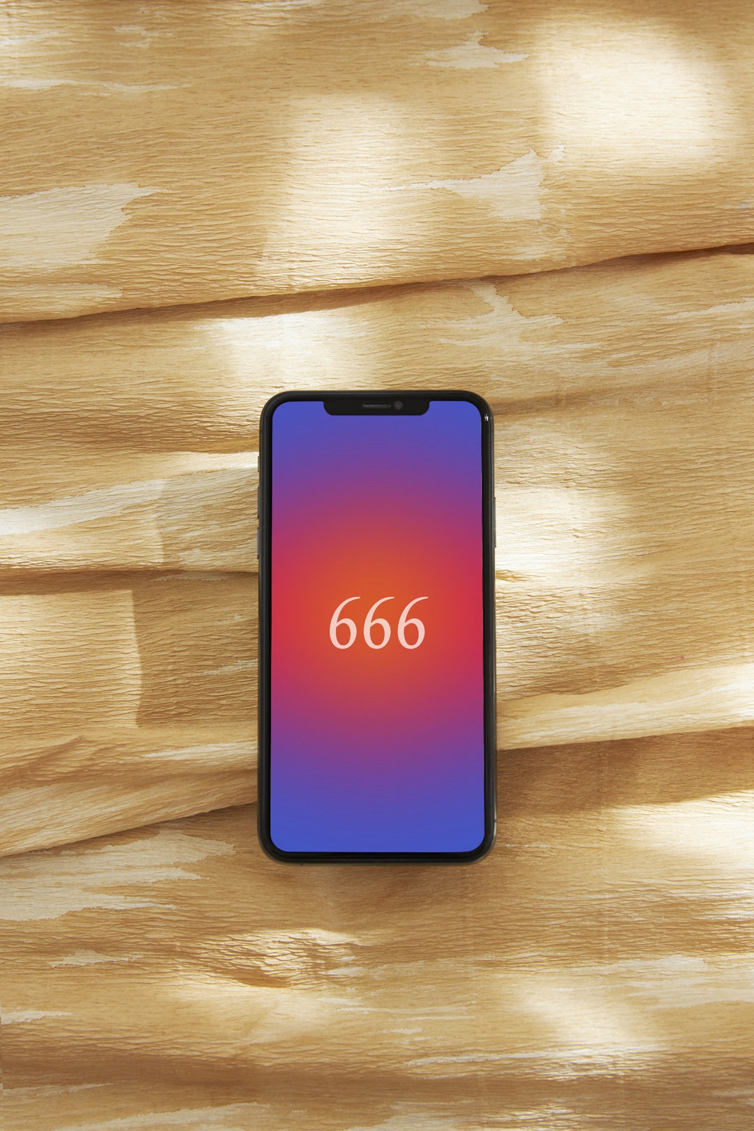 666 Phone Wallpaper Angel Number Gradient Phone Wallpaper Aesthetic