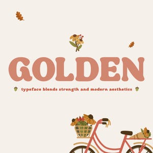 Font con logo Canva, Procreate Serif, Font con serif vintage, Font Bold Cozy, Font Cricut, Font con serif carino - Font retrò moderno ed elegante dorato