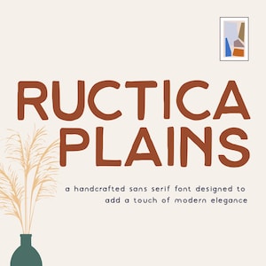 Fonte Sans feita à mão, Fonte Procreate, Fonte Canva, Fonte Cricut, Fonte Sans Moderna, Fonte Artisan, Fonte Crafted, Rustica Plains - Sans Serif