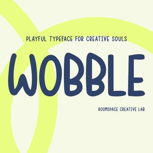 Fuente divertida, divertida y cómica, Procreate, Fuentes para Cricut, Fuentes bohemias, Fuentes Cricut, Manuscritas, Diseño, Canva, Póster infantil - Fuente Wobble