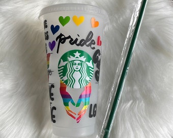 PRIDE Inspired Starbucks Cold Cold| Pride| Love Wins |Equality| Love is love | Pride Month