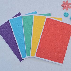 Watermelon Ice Pack! Handmade greeting card pack, set of 5 blank embossed small cards and envelopes, can be used for all occasions.