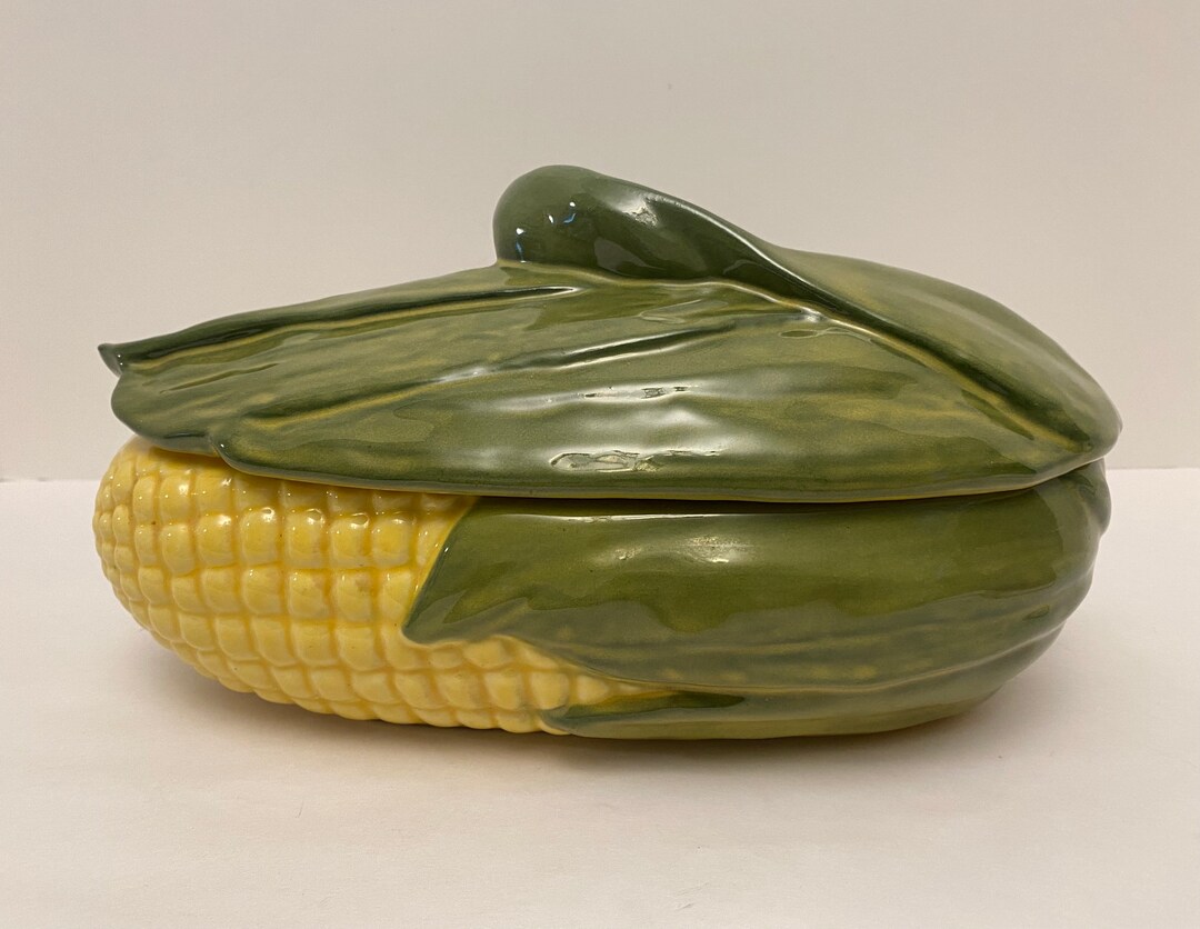 Vintage Shawnee Corn King Pottery 74 Covered Casserole Dish Etsy