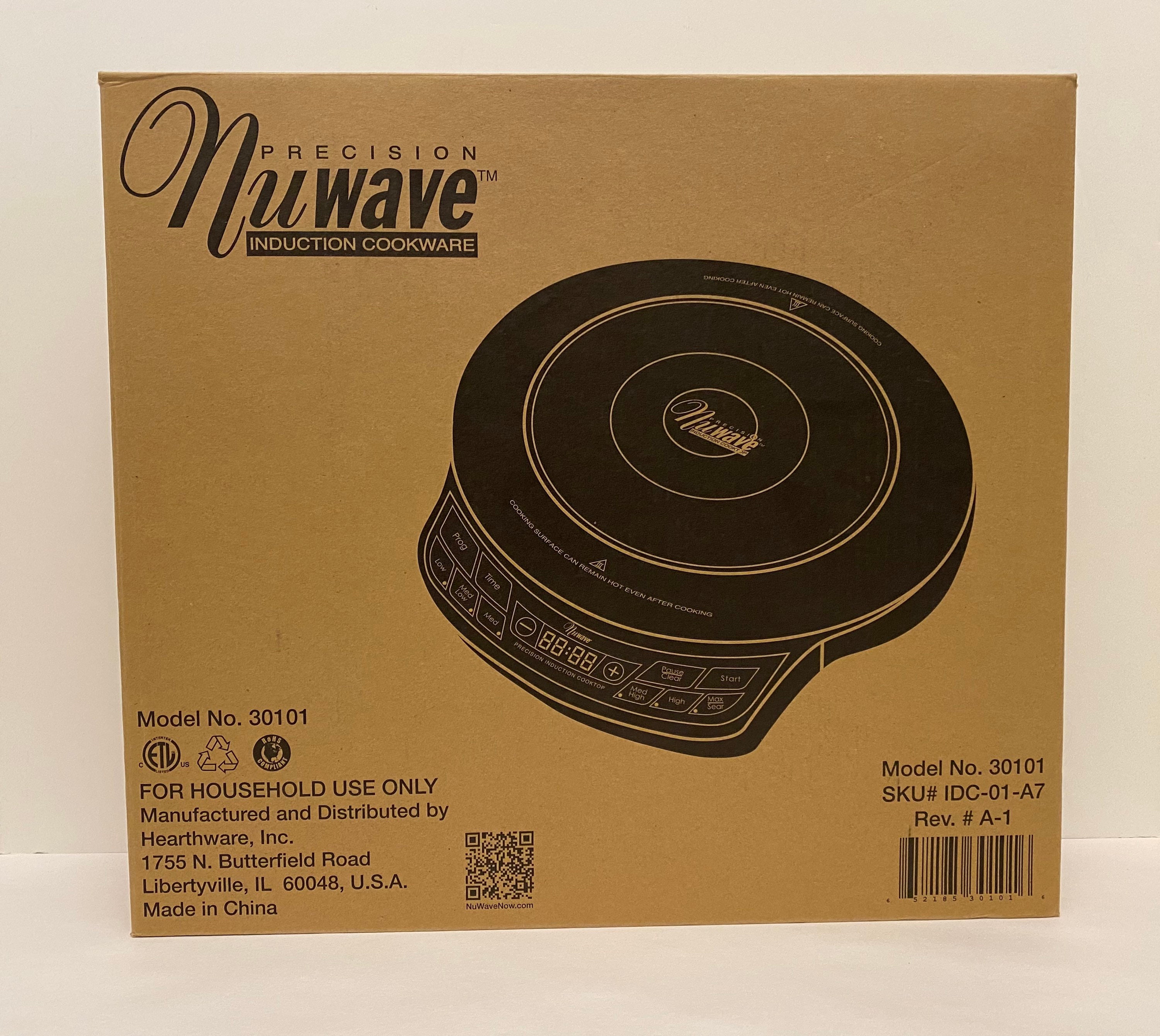 Nuwave Precision Induction Cookware Cooktop Model 30101 New 