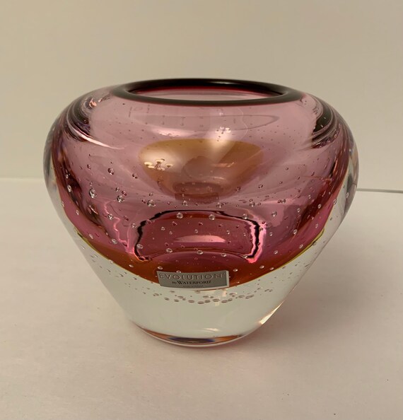 Japanese Vintage Pink Aurora Glass Vase Japanese Vintage Pink Aurora Glass Vase