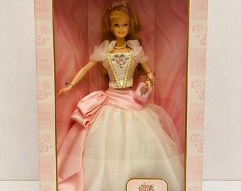 Barbie vintage, voeux d'anniversaire n° 21128, premier d'une série, édition collector 1998