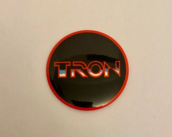Vintage 3.25” TRON Pinback Button Movie Promo Button.