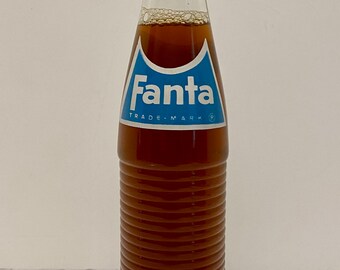 Vintage Full 1965 Fanta 10 Oz Orange Soda Bottle.