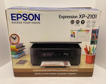 Epson Expression Home XP-2101 Inkjet All-in-One Printer New Open Box Read.