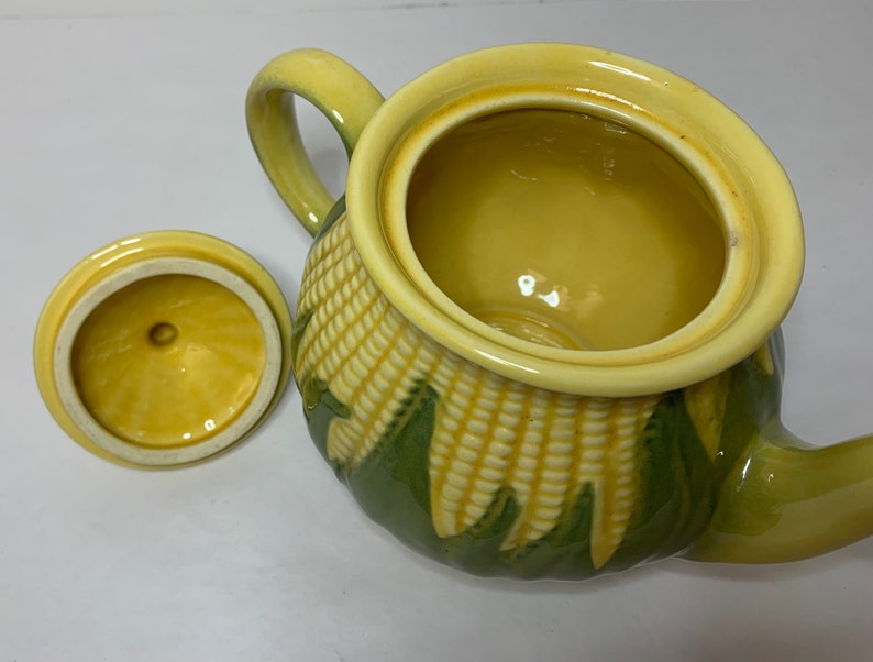 VINTAGE SHAWNEE Pottery Corn King Tea Pot & Lid 75 USA. Vtg Etsy