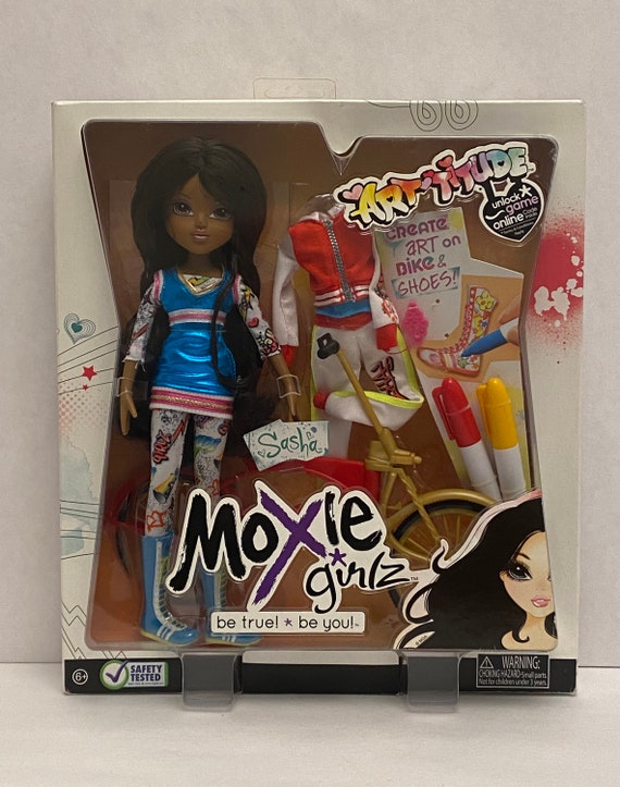 Moxie Girlz Sasha Doll Pack Brunette ART TITUDE Includes Bike Outfit Rare New. Etsy Ireland