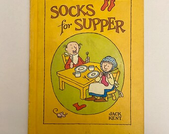 Socken zum Abendessen von Jack Kent 1978 HLd 1st Edition Illustriertes Kinderbuch.