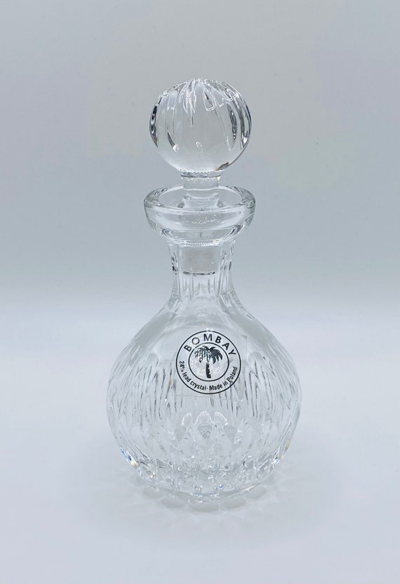 Vintage Bombay 24% Lead Crystal 5.25” Tall Perfum… - image 1