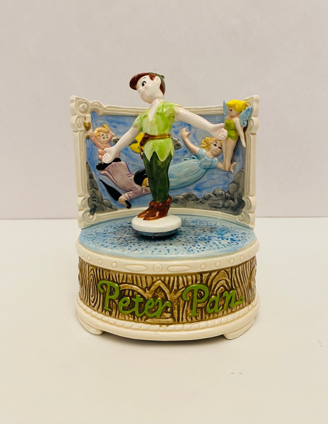 Disney's Peter Pan Music Box Play you Can Fly by Schmid Rare. - Etsy