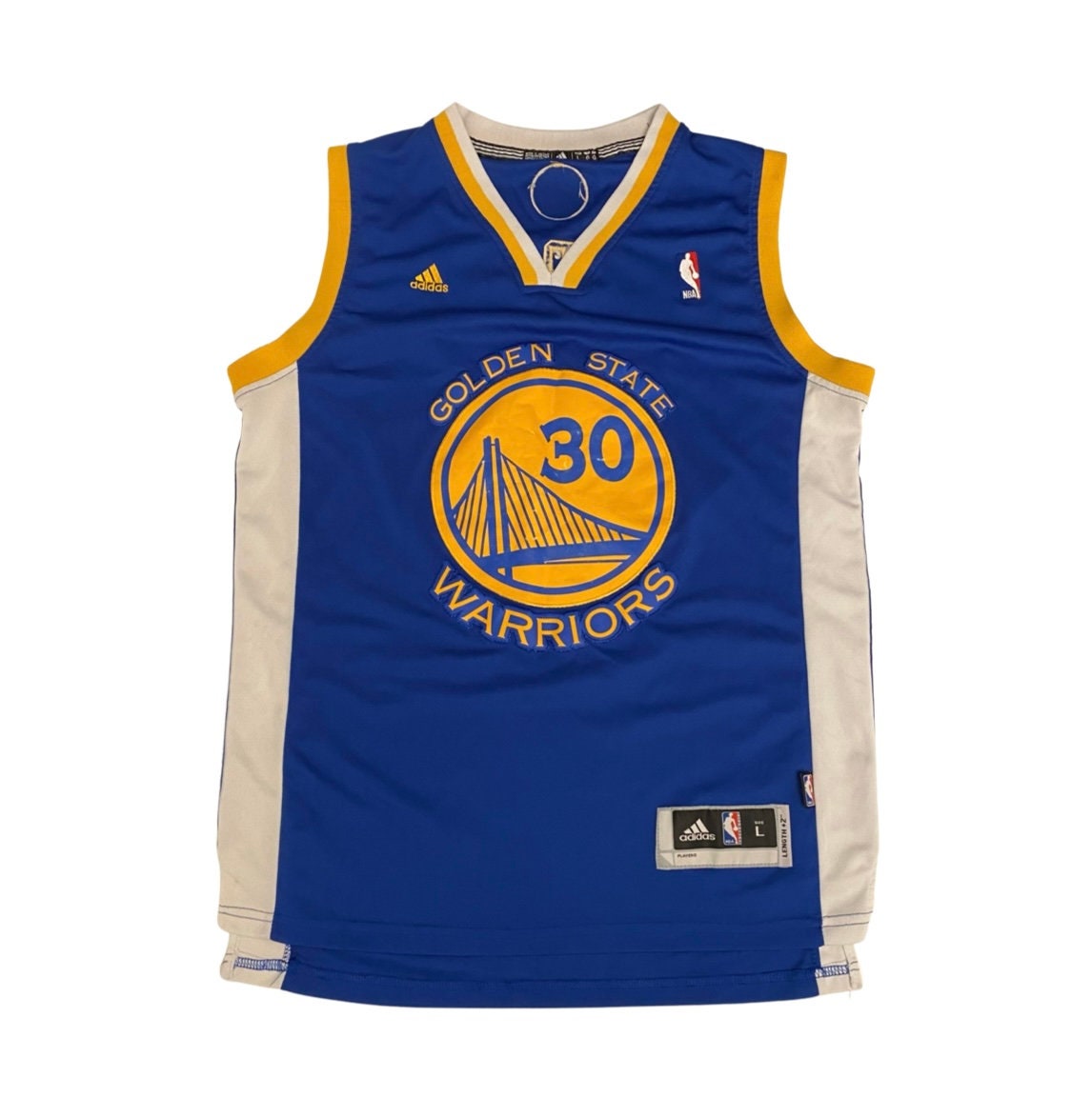 100% Authentic Stephen Curry Mitchell & Ness 09 10 Warriors Jersey Size 52  2XL