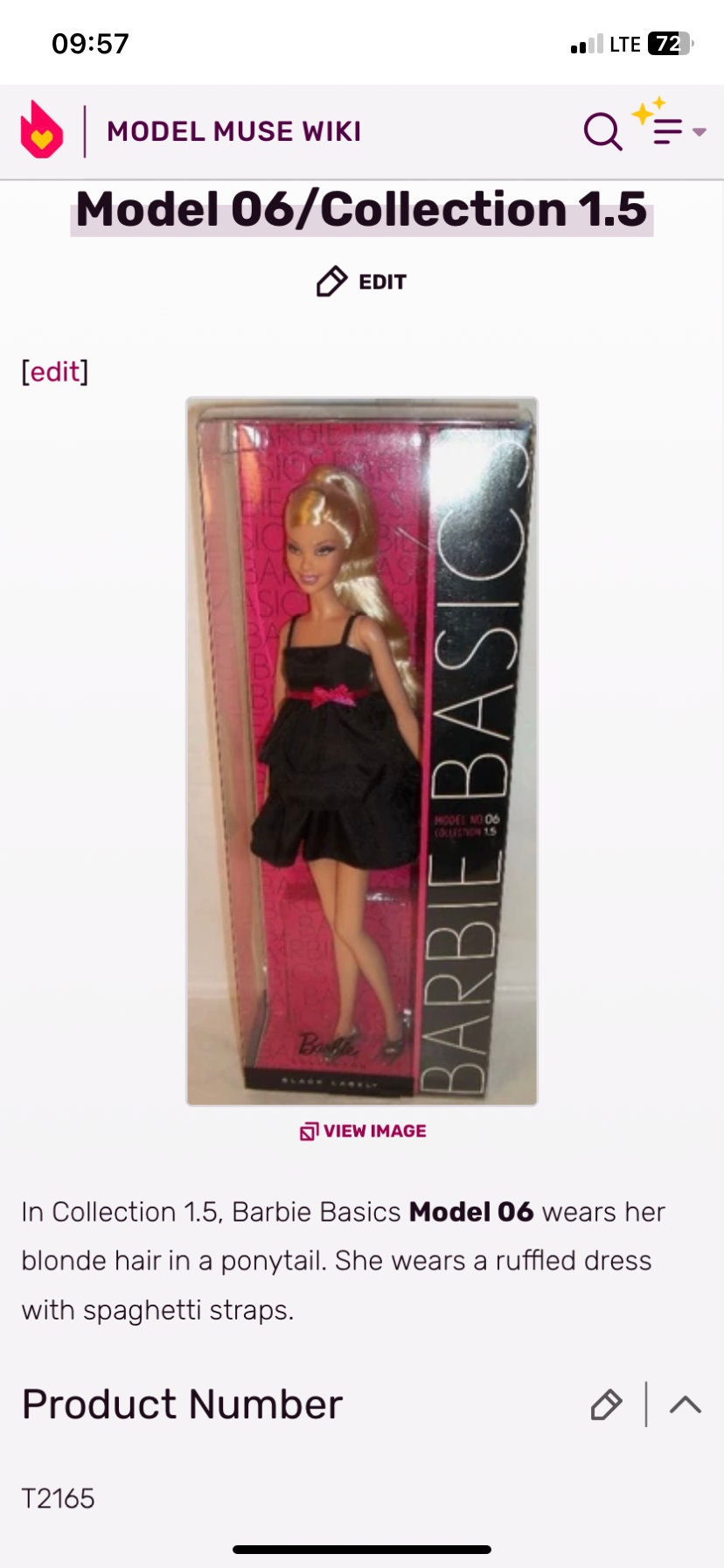 Buy Barbie Basics Doll Model No. 06 Collection 1.5 Black Label 