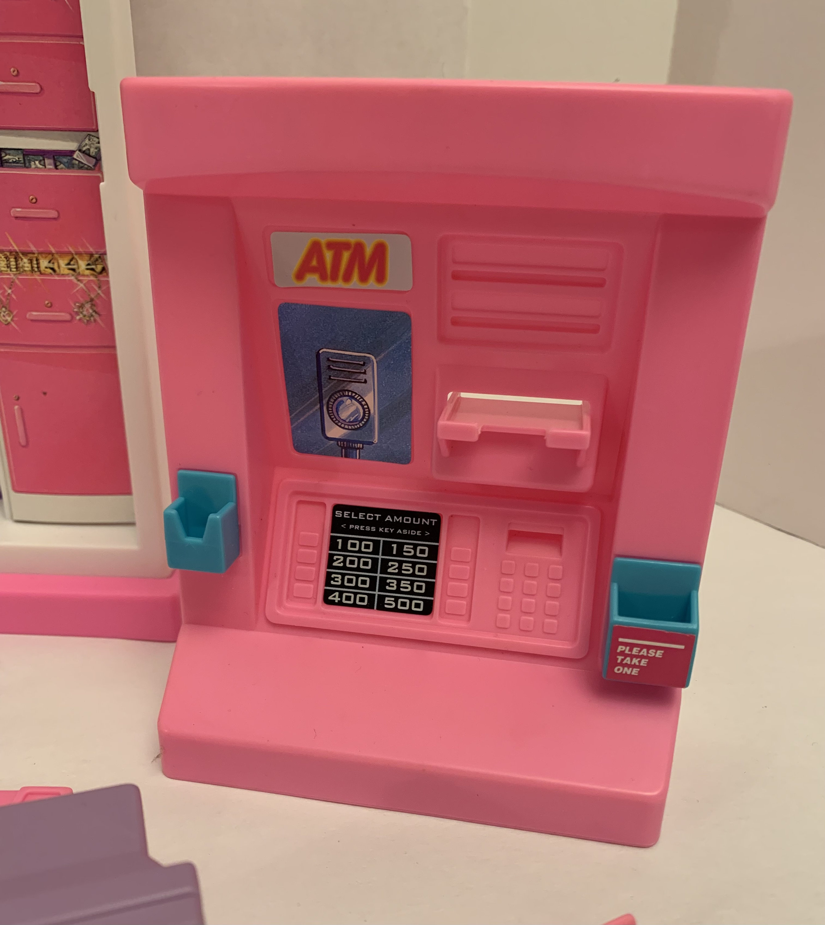 Mattel Barbie 1995 so Much to Do Bank Playset With Vault and ATM Replacement Parts Etsy