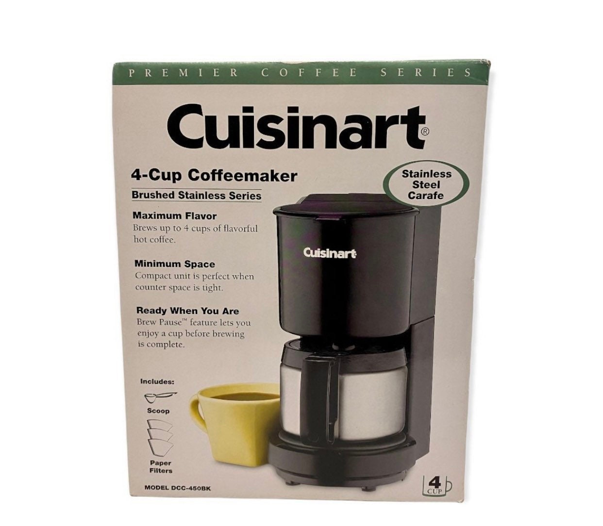 Cuisinart 5 Cup Coffeemaker Stainless Steel Carafe