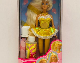 Vintage Foam 'n Color Barbie 1995 Mattel #15098 Neuf scellé en usine.
