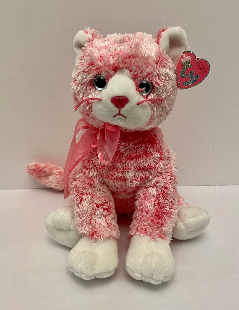 Ty Pinkys Sugarcat the Pink Cat Large Size Very Rare NWT 12 Etsy