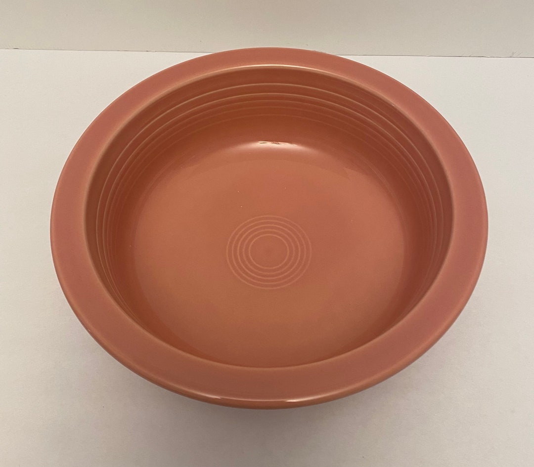 Vintage Fiestaware Rose Pink Serving Vegetable Bowl 8.25 Etsy