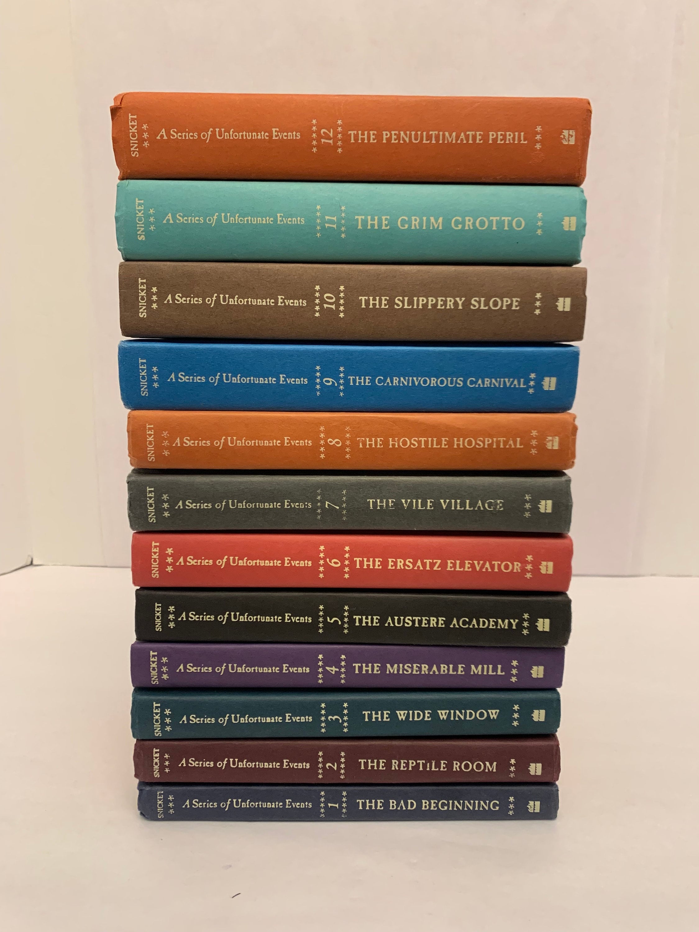 Lemony Snicket A Series of Unfortunate Events 1-12 Book Set 1st Edition Vintage 1999 - Etsy Lemony Snicket A Series of Unfortunate Events 1-12 Book Set 1st Edition Vintage 1999 - Etsy