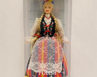 Vintage Polnische Barbie “Dolls of the World” Europa 1997 Mattel #18560.