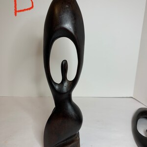 Vintage Shadow Sculpture We are One Abstract Dancing Shadow Praiser B