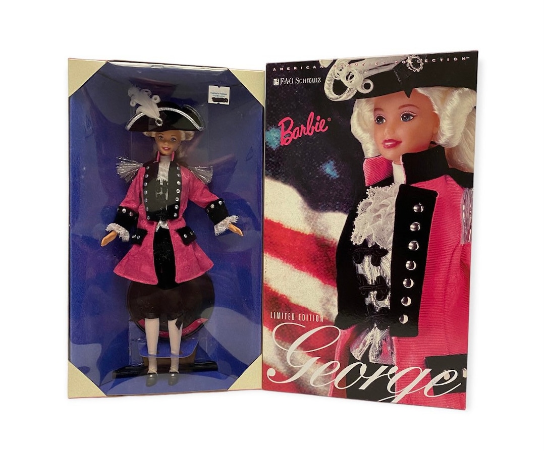1996 Barbie as George Washington Doll 17557 LE an FAO Schwarz Exclusive. Etsy
