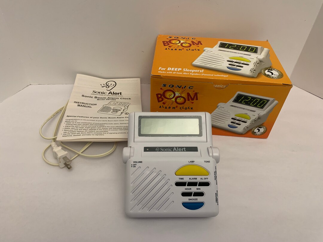 Sonic Boom Alarm Clock Elders Vision or Hearing Impaired Etsy
