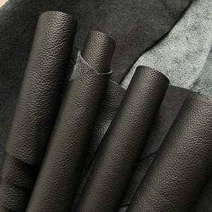 Czarne skrawki skóry (1 funt/0,5 kg) - Skóra do projektów DIY