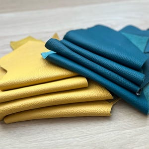 Leather Scraps (1 lb/0.5kg) - Leather for Artistic Craft Projects