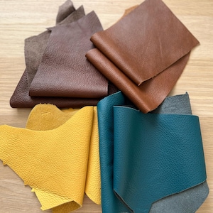 Leather Craft Pieces (1 lb/0.5kg) - Perfect for Handmade Leather Goods & DIY Projects