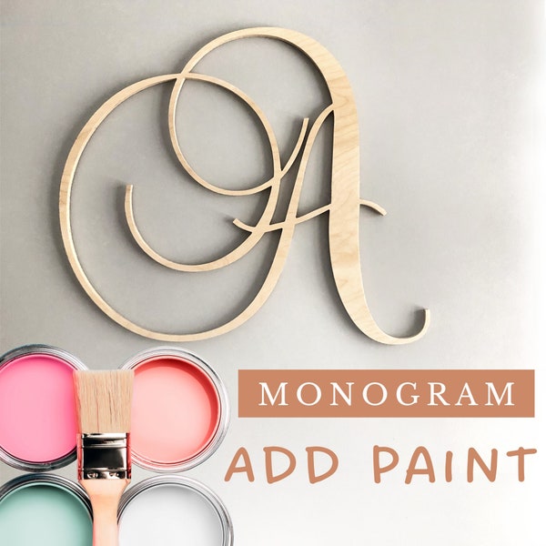 Monogram Paint Add On - For Wooden MONOGRAM