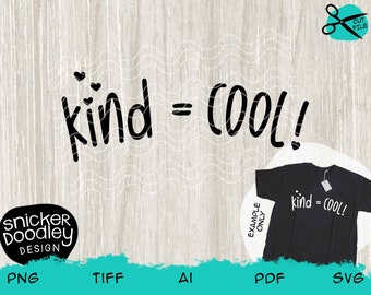 Harmony Week • Kind is Cool • Australian Harmony Day • SVG cut file for Cricut + Silhouette cutting machine • Words matter • Kindness • Love