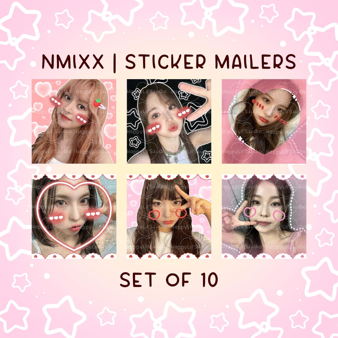 NMIXX | Kpop Mail Stickers | Happy Mail Stickers | Kpop Stickers