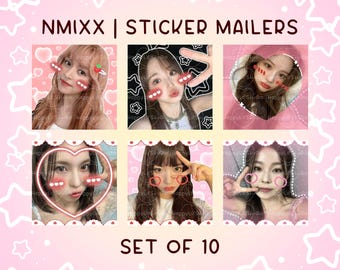 NMIXX | Kpop Mail Stickers | Happy Mail Stickers | Kpop Stickers | Kpop Trading Stickers | NMIXX Stickers | Set of 10