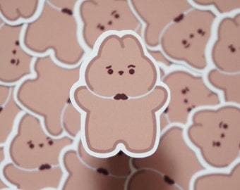 No Mustache Rául | SpookyLil' Friends Soft Matte Vinyl Die-Cut Sticker | Halloween Stickers | 1.514 in x 1.2 in