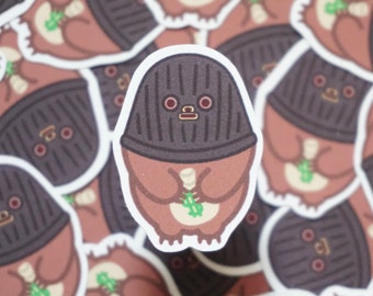Robber Dash | SpookyLil' Friends Soft Matte Vinyl Die-Cut Sticker | Halloween Stickers | 1.5 in x 1.102 in