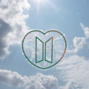 BTS Suncatcher | K-POP Suncatcher | Window Sticker | Sticker | Rainbows | Holographic | Suncatcher for Window | Rainbow Suncatcher